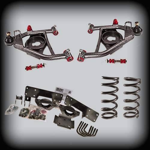 DJM Suspension - DJM2555-46 | DJM Suspension 4 Inch Front / 6 Inch Rear Lowering Kit for 1988-1998 C1500 Pickup 2WD (Shocks Included)