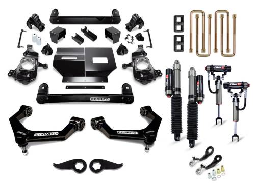Cognito Motorsports - 210-P1292 | Cognito 5 Inch Elite Lift Kit with Elka 2.5 Reservior Shocks (Silverado, Sierra 2500 HD, 3500 HD 2WD/4WD)
