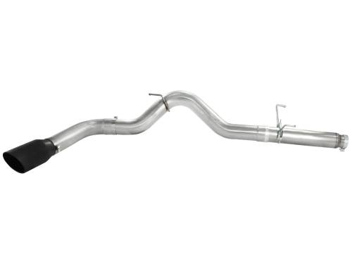 Afe - Advance Flow Engineering - 49-02016-B | AFE Power ATLAS 5 IN Aluminized Steel DPF-Back Exhaust System w/Black Tip (2007-2012 Ram 2500, 3500 Pickup L6-6.7L td)