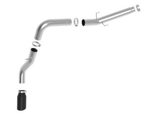 Afe - Advance Flow Engineering - 49-02075-B | aFe Power ATLAS 5 Inch Aluminized Steel DPF-Back Exhaust System For RAM Diesel Trucks L6-6.7L (td) | Black Tip