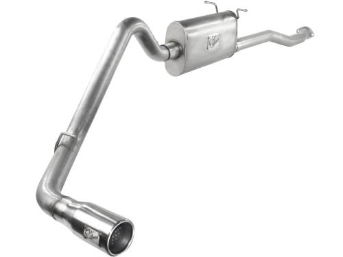 Afe - Advance Flow Engineering - 49-03042-1 | AFE Power ATLAS 2-1/2 IN Aluminized Steel Cat-Back Exhaust System w/ Muffler & Polish Tip (1998-2012 Ranger V6-4.0/3.0L & L4-2.5/2.3L)