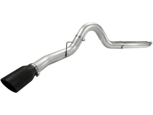 Afe - Advance Flow Engineering - 49-03054-B | AFE Power ATLAS 5 IN Aluminized Steel DPF-Back Exhaust System w/Black Tip (2008-2010 F250, F350 Super Duty V8-6.4L td)