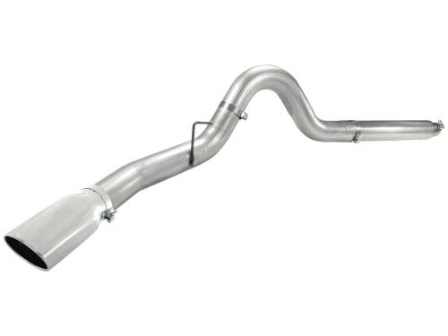 Afe - Advance Flow Engineering - 49-03054-P | AFE Power ATLAS 5 IN Aluminized Steel DPF-Back Exhaust System w/Polished Tip (2008-2010 F250, F350 Super Duty V8-6.4L td)