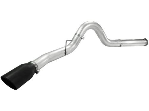 Afe - Advance Flow Engineering - 49-03055-B | AFE Power ATLAS 5 IN Aluminized Steel DPF-Back Exhaust System w/Black Tip (2011-2014 F250, F350 Super Duty V8-6.7L td)