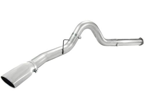 Afe - Advance Flow Engineering - 49-03055-P | AFE Power ATLAS 5 IN Aluminized Steel DPF-Back Exhaust System w/Polished Tip (2011-2014 F250, F350 Super Duty V8-6.7L td)