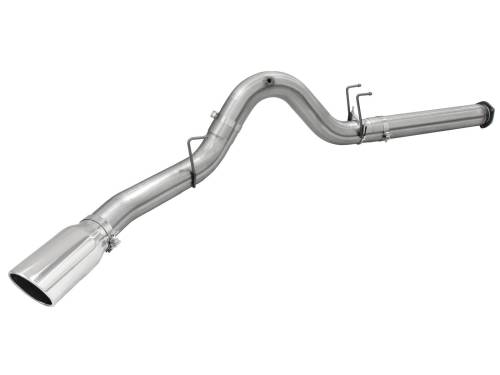 Afe - Advance Flow Engineering - 49-03064-P | AFE Power ATLAS 5 IN Aluminized Steel DPF-Back Exhaust System w/Polished Tip (2015-2016 F250, F350 Super Duty V8-6.7L td)