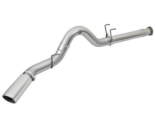 Afe - Advance Flow Engineering - 49-03090-P | aFe Power ATLAS 5 Inch Aluminized Steel DPF-Back Exhaust System For Ford Diesel Trucks V8-6.7L (td) | Polished Tip