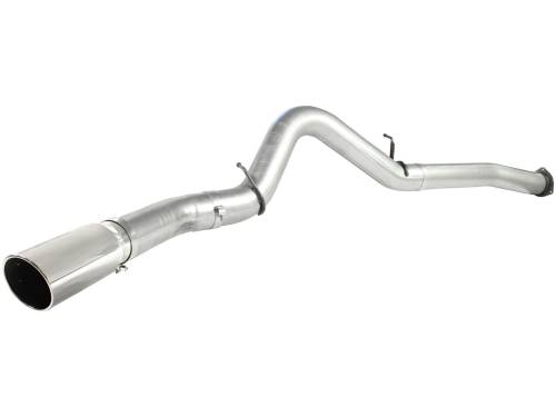 Afe - Advance Flow Engineering - 49-04040-P | AFE Power ATLAS 5 IN Aluminized Steel DPF-Back Exhaust System w/Polished Tip (2007-2010 Silverado, Sierra 2500 HD, 3500 HD V8-6.6L td)