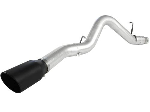 Afe - Advance Flow Engineering - 49-04041-B | AFE Power ATLAS 5 IN Aluminized Steel DPF-Back Exhaust System w/Black Tip (2011-2016 Silverado, Sierra 2500 HD, 3500 HD V8-6.6L td)