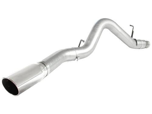 Afe - Advance Flow Engineering - 49-04041-P | AFE Power ATLAS 5 IN Aluminized Steel DPF-Back Exhaust System w/Polished Tip (2011-2016 Silverado, Sierra 2500 HD, 3500 HD V8-6.6L td)