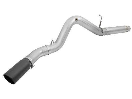 Afe - Advance Flow Engineering - 49-04081-B | AFE Power ATLAS 5 IN Aluminized Steel DPF-Back Exhaust System w/Black Tip (2016-2016 Silverado, Sierra 2500 HD, 3500 HD V8-6.6L td)