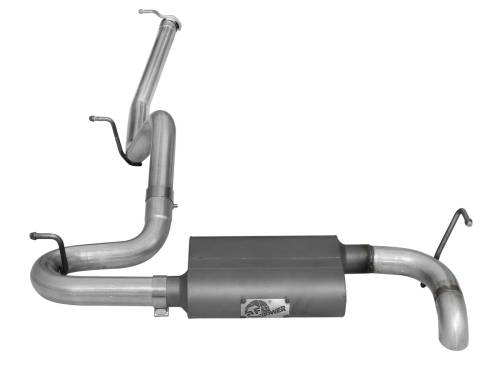 Afe - Advance Flow Engineering - 49-08043 | AFE Power Scorpion 2-1/2 IN Aluminized Steel Cat-Back Hi-Tuck Exhaust System (2007-2018 Wrangler JK V6-3.6L/3.8L)