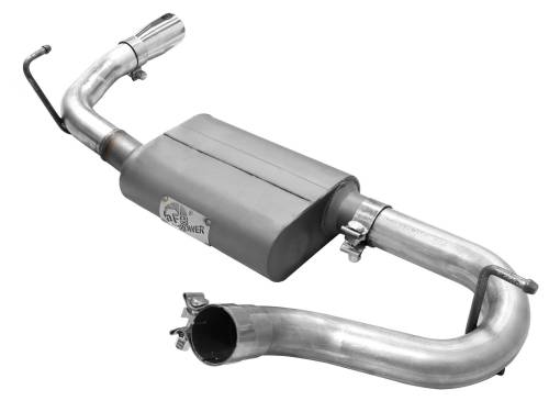 Afe - Advance Flow Engineering - 49-08047-P | AFE Power Scorpion 2-1/2 IN Aluminized Steel Axle-Back Exhaust System w/ Polished Tip (2007-2018 Wrangler JK V6-3.6L/3.8L)