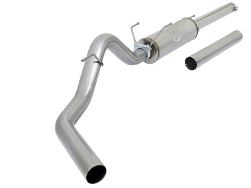 Afe - Advance Flow Engineering - 49-12005 | AFE Power Large Bore-HD 4 IN 409 Stainless Steel Cat-Back Exhaust System w/o Tip (2003-2004 Ram 2500, 3500 Pickup L6-5.9L td)
