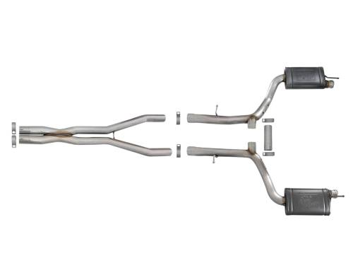 Afe - Advance Flow Engineering - 49-32060 | AFE Power MACH Force-Xp 304 Stainless Steel Cat-Back Exhaust System (2015-2016 Challenger V8-5.7L)