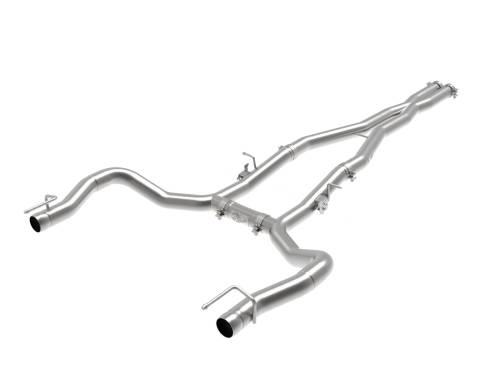 Afe - Advance Flow Engineering - 49-32070NM | AFE Power MACH Force-Xp 3 IN 304 Stainless Steel Cat-Back Exhaust System w/o Muffler (2015-2023 Charger V8-6.2L sc/6.4L)