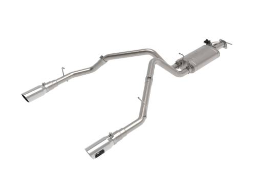 Afe - Advance Flow Engineering - 49-32081-P | AFE Power Gemini XV 3 IN 304 Stainless Steel Cat-Back Exhaust System w/ Cut-Out Polished (2019-2024 1500 V8-5.7L)