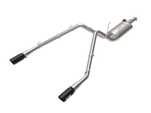 Afe - Advance Flow Engineering - 49-32083-B | AFE Power Gemini XV 3 IN 304 Stainless Steel Cat-Back Exhaust System w/ Cut-Out Black (2009-2024 Ram 1500 Pickup V8-5.7L)
