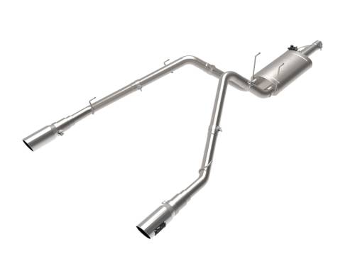 Afe - Advance Flow Engineering - 49-32083-P | AFE Power Gemini XV 3 IN 304 Stainless Steel Cat-Back Exhaust System w/ Cut-Out Polished (2009-2024 Ram 1500 Pickup V8-5.7L)