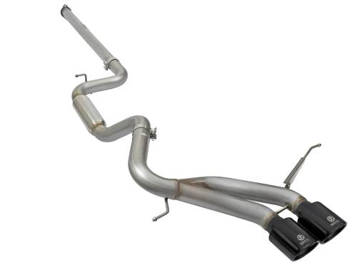 Afe - Advance Flow Engineering - 49-33083-B | AFE Power Takeda 3 IN 304 Stainless Steel Cat-Back Exhaust System w/Black Tip (2013-2018 Focus ST L4-2.0L t)
