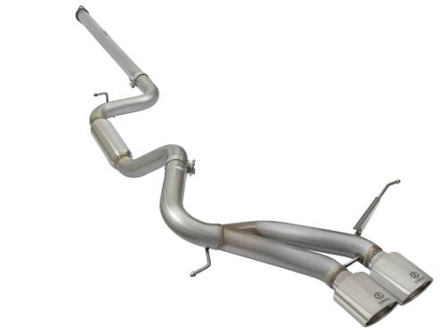 Afe - Advance Flow Engineering - 49-33083-P | AFE Power Takeda 3 IN 304 Stainless Steel Cat-Back Exhaust System w/Polished Tip (2013-2018 Focus ST L4-2.0L t)