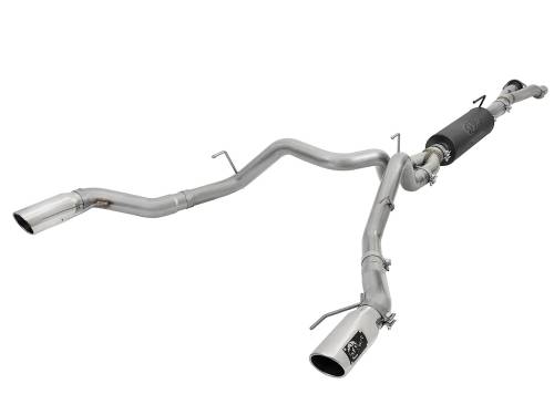 Afe - Advance Flow Engineering - 49-33094-P | AFE Power Rebel Series Cat-Back Exhaust System w/ Polished Tip (2017-2019 F150 Pickup V6-3.5L tt)