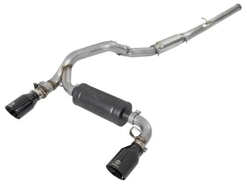 Afe - Advance Flow Engineering - 49-33103-B | AFE Power Takeda 3 IN 304 Stainless Steel Cat-Back Exhaust System w/ Black Tip (2016-2018 Focus RS L4-2.3L t)