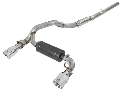 Afe - Advance Flow Engineering - 49-33103-P | AFE Power Takeda 3 IN 304 Stainless Steel Cat-Back Exhaust System w/ Polished Tip (2016-2018 Focus RS L4-2.3L t)