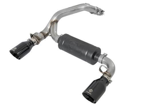 Afe - Advance Flow Engineering - 49-33104-B | AFE Power Takeda 3 IN 304 Stainless Steel Axle-Back Exhaust System w/ Black Tip (2016-2018 Focus RS L4-2.3L t)