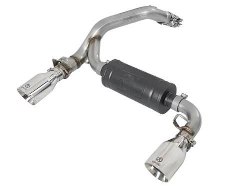 Afe - Advance Flow Engineering - 49-33104-P | AFE Power Takeda 3 IN 304 Stainless Steel Axle-Back Exhaust System w/ Polished Tip (2016-2018 Focus RS L4-2.3L t)