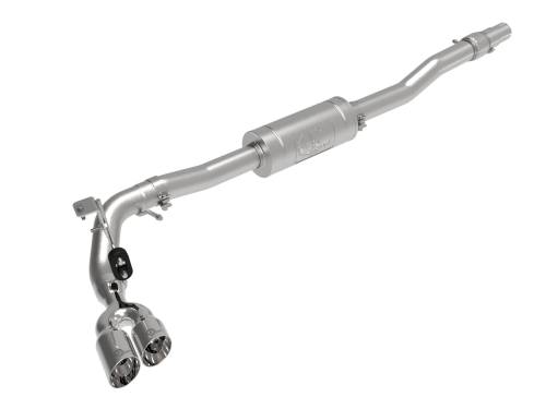 Afe - Advance Flow Engineering - 49-33111-P | AFE Power Rebel Series 3 IN 304 Stainless Steel Cat-Back Exhaust System w/ Polished Tips (2019-2023 Ranger L4-2.3L t)