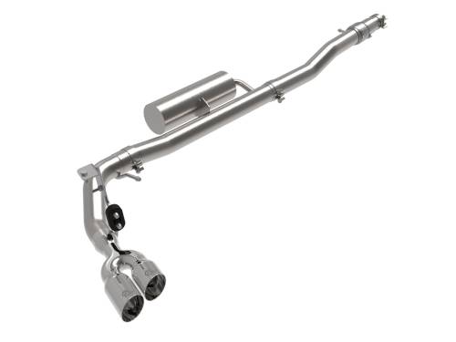 Afe - Advance Flow Engineering - 49-33119-P | AFE Power Rebel Series 3 IN 304 Stainless Steel Cat-Back Exhaust System w/ Polished Tips (2019-2023 Ranger L4-2.3L t)