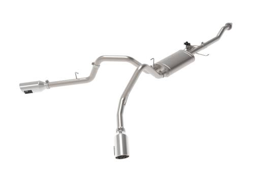 Afe - Advance Flow Engineering - 49-33123-P | AFE Power Gemini XV 3 IN 304 Stainless Steel Cat-Back Exhaust System w/ Cut-Out Polished (2015-2020 F150 Pickup V6-2.7L/3.5L tt/V8-5.0L)