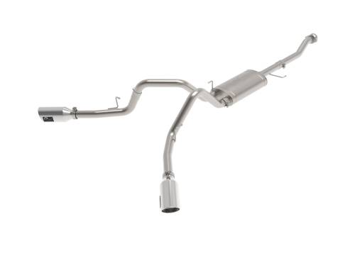 Afe - Advance Flow Engineering - 49-33126-P | aFe Power Vulcan Series 3 Inch 304 Stainless Steel Cat-Back Exhaust Dual Rear Side Exit With Polished Tip For Ford F-150 V6-2.7L (tt)/3.5L (tt)/V8-5.0L