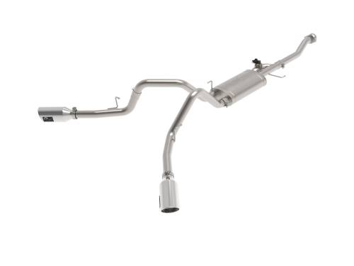 Afe - Advance Flow Engineering - 49-33129-P | aFe Power Gemini XV 3 Inch 304 Stainless Steel Cat-Back Exhaust System With Cut-Out Polished For Ford F-150 V6-2.7L (tt)/3.5L (tt)/V8-5.0L