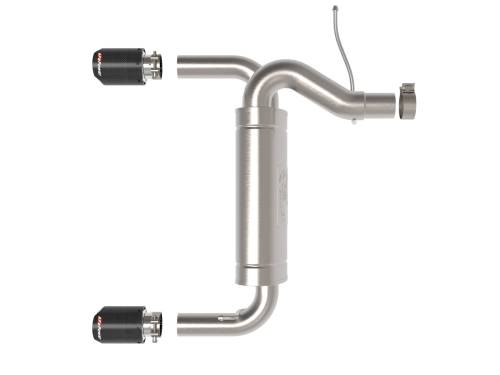 Afe - Advance Flow Engineering - 49-33137-C | aFe Power Vulcan Series 3 Inch To 2-1/2 Inch Stainless Steel Axle-Back Exhaust System With Carbon Fiber Tip Ford Bronco L4-2.3L (t)/V6-2.7L (tt)