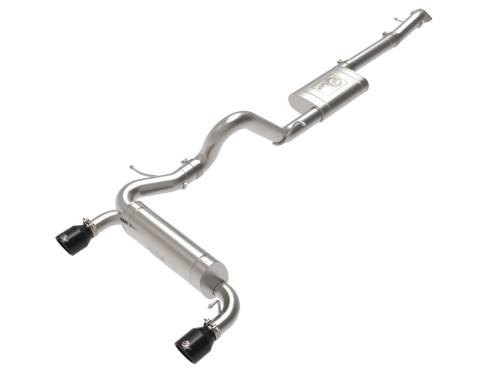 Afe - Advance Flow Engineering - 49-33138-B | aFe Power Vulcan Series 3 Inch To 2-1/2 Inch Stainless Steel Cat-Back Exhaust System With Black Tip For Ford Bronco L4-2.3L (t)/V6-2.7L (tt)