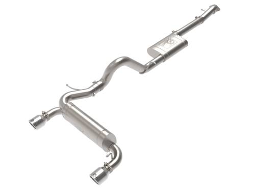 Afe - Advance Flow Engineering - 49-33138-P | aFe Power Vulcan Series 3 Inch To 2-1/2 Inch Stainless Steel Cat-Back Exhaust System With Polished Tip For Ford Bronco L4-2.3L (t)/V6-2.7L (tt)
