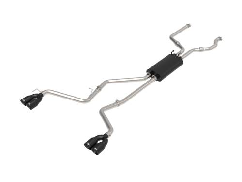 Afe - Advance Flow Engineering - 49-33139-B | aFe Power MACH Force-Xp 2-1/2 Inch 304 Stainless Steel Cat-Back Exhaust System With Black Tips For Ford Explorer ST V6-3.0L (tt)