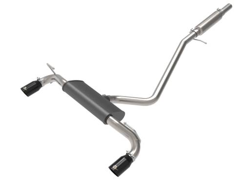 Afe - Advance Flow Engineering - 49-33142-B | aFe Power Vulcan Series 2-1/2 Inch 304 Stainless Steel Cat-Back Exhaust System With Black Tip For Ford Bronco Sport L3-1.5L (t)/L4-2.0L (t)