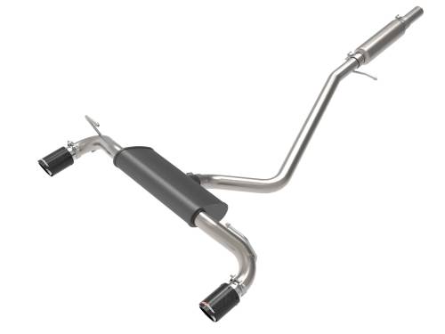 Afe - Advance Flow Engineering - 49-33142-C | aFe Power Vulcan Series 2-1/2 Inch 304 Stainless Steel Cat-Back Exhaust System With Carbon Fiber Tip For Ford Bronco Sport L3-1.5L (t)/L4-2.0L (t)
