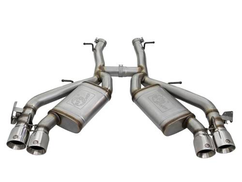 Afe - Advance Flow Engineering - 49-34068-P | AFE Power MACH Force-Xp 3 IN 304 Stainless Steel Axle-Back Exhaust System w/Polished Tip (2016-2024 Camaro SS V8-6.2L sc)