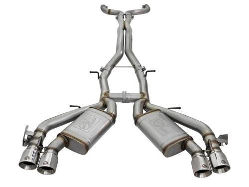 Afe - Advance Flow Engineering - 49-34069-P | AFE Power MACH Force-Xp 3 IN 304 Stainless Steel Cat-Back Exhaust System w/Polished Tip (2016-2024 Camaro SS V8-6.2L sc)