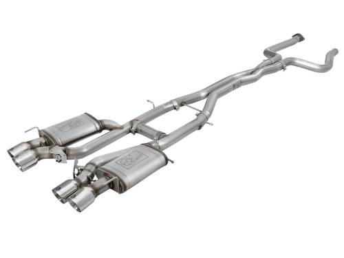 Afe - Advance Flow Engineering - 49-34078-P | AFE Power MACH Force-Xp 3 IN 304 Stainless Steel Cat-Back Exhaust System w/ Polished Tip (2016-2019 ATS-V V6-3.6L tt)