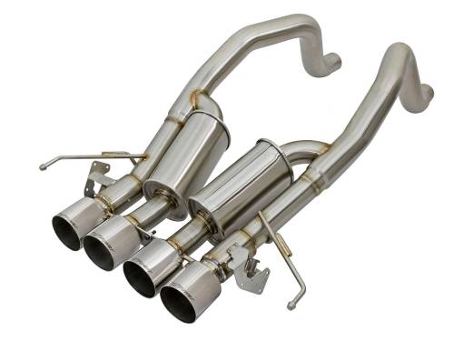 Afe - Advance Flow Engineering - 49-34082-P | AFE Power MACH Force-Xp 304 Stainless Steel Axle-Back Exhaust System w/ Polished Tips (2015-2019 Corvette C7 V8-6.2L sc)