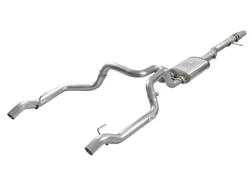 Afe - Advance Flow Engineering - 49-34101 | aFe Power Vulcan Series 304 Stainless Steel Cat-Back Exhaust System Without Tip GM Silverado/Sierra 1500 V8-6.2L