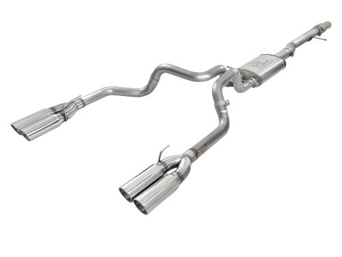 Afe - Advance Flow Engineering - 49-34102-P | aFe Power Vulcan Series 304 Stainless Steel Cat-Back Exhaust System For GM Silverado/Sierra 1500 V8-6.2L | Polished Tip