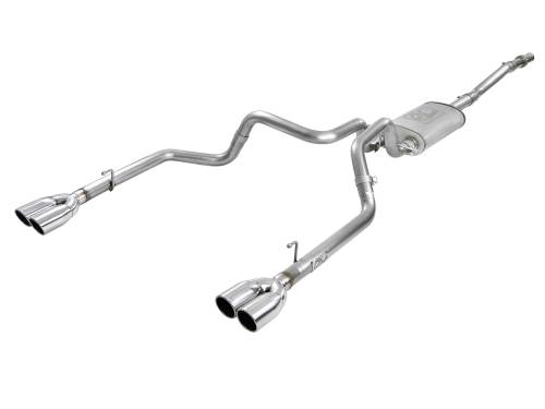 Afe - Advance Flow Engineering - 49-34104-P | aFe Power Vulcan Series 3 Inch to Dual 2-1/2 Inch 304 Stainless Steel Cat-Back Exhaust System For GM Silverado/Sierra 1500 V6-4.3L/V8-5.3L | Polished Tips