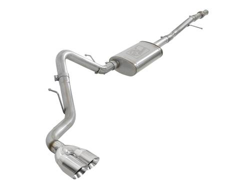 Afe - Advance Flow Engineering - 49-34106-P | aFe Power Vulcan Series 3 Inch 304 Stainless Steel Cat-Back Exhaust System For GM Silverado/Sierra 1500 V6-4.3L/V8-5.3L | Polished Tips