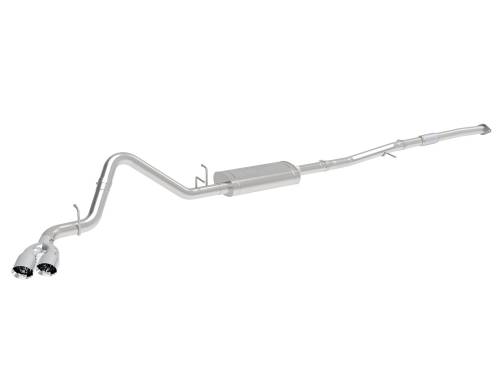 Afe - Advance Flow Engineering - 49-34109-P | aFe Power Vulcan Series 3 Inch 304 Stainless Steel Cat-Back Exhaust System For GM Silverado/Sierra 1500 L4-2.7L (t) | Polished Tips